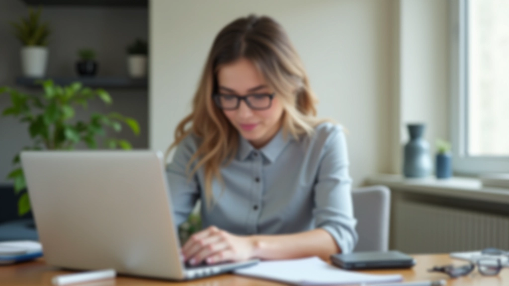 Profissional trabalhando em ambiente de home office